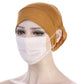 2021 Muslim Fashion under Scarf with Ear Hole Stretch Jersey Inner Hijabs round Front under Hijab Caps Ladies Turban Bonnet